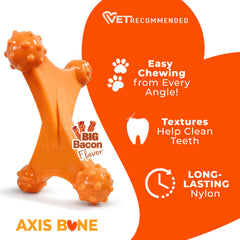 Nylabone Axis Bone – adapté pour chiens grands plus de 23 kg