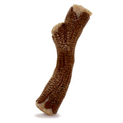 Nylabone baton bois veritable saveur bacon stimule le mordant.