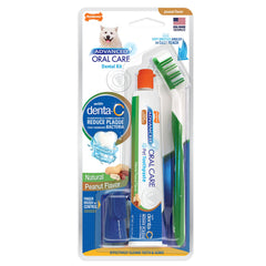 Nylabone brosse dentaire inclinée pour chien, meilleure prise et accès aux surfaces