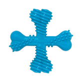 Nylabone Comfort Hold X-Bone vue 4 faces, prise en main stable lors de la mastication.