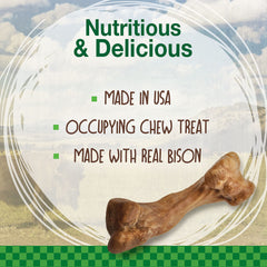 Nylabone gourmandises-bison pour chien, récompense naturelle et savoureuse