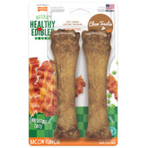 Nylabone Healthy Edibles os à mâcher bacon XL pour chiens, récompense durable.