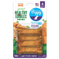 Nylabone Healthy Edibles petit os chiot saveur dinde et patate douce, occupation.