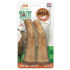Nylabone Healthy Edibles Wild – os venaison pour grands chiens, goût riche.