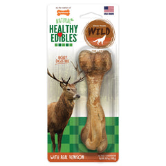 Nylabone Healthy Edibles Wild au goût venison, pour une mastication longue et satisfaisante.