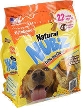 Nylabone Natural Nubz emballage 66ct, pratique pour des pauses jeu prolongées.