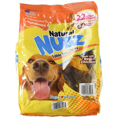 Nylabone Nubz naturel — bouchées dentaires comestibles pour chien, goût apprécié et gencives propres.