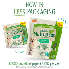Nutri Dent, bosses nettoyantes 360°, nettoie dents et haleine.