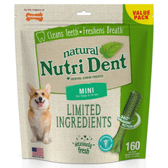 Nylabone Nutri Dent emballage visible, pratique pour l'entretien quotidien.