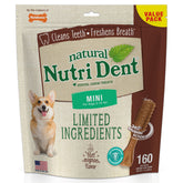 Nylabone Nutri Dent mini avec texture picots nettoyants 360 degrés.