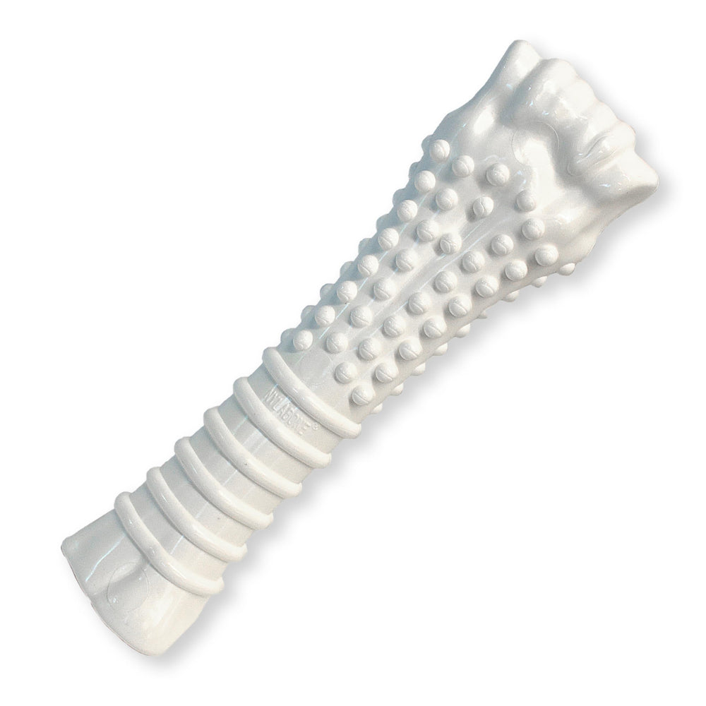 Nylabone os articulé texturée poulet XL, pour chiens forts, nettoie les dents lors du mâchage.