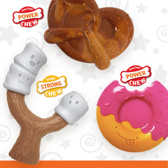 Nylabone Power Chew – beurre de cacahuète : goût apprécié, stimule la mastication et occupe les chiens forts.