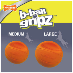 Nylabone Power Play Gripz : grande balle idéale pour jeux interactifs entre chien et humain.