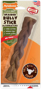 Nylabone extrême en nylon, forme tressée géante, sessions de mastication prolongées.