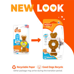 Nylabone Ring Bone chiot: texture avec bosses pour encourager un mâchage sain.