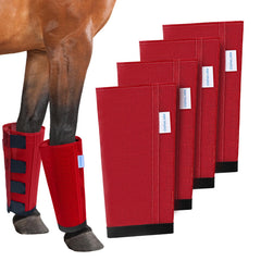 OAHELAKE bottes mesh anti-mouches pour chevaux, ensemble de 4, protection efficace contre les moustiques.
