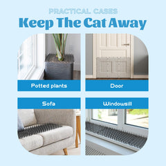 OCEANPAX détail pointes sur tapis-chat, montre durabilité usage extérieur.
