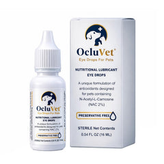 Gouttes OcluVet pour yeux – flacon pratique pour protéger la vision des animaux.