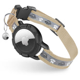 Collier Odokele AirTag pour chat, khaki, taille XS, ajustable.