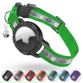 Collier Odokele pour chat avec porte AirTag intégré, sécurité renforcée.