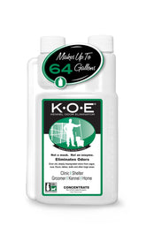 Odorcide KOE, concentré pour kennel, élimination efficace des odeurs des cages.