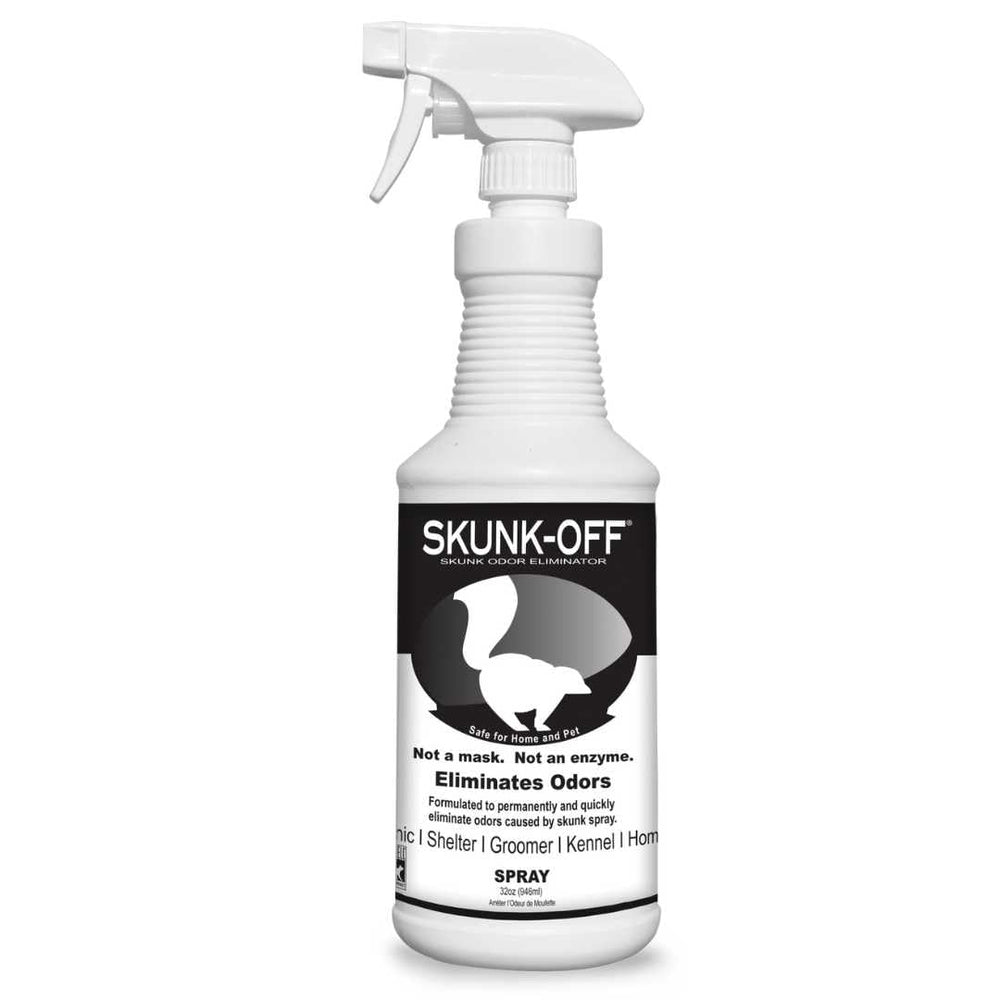 Odorcide Skunk Off, bouteille 32oz, pour neutraliser les odeurs domestiques.