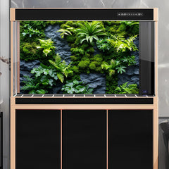 OHIOCATII, mur mousse vertical terrarium, ambiance naturelle et camouflage amélioré.
