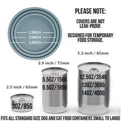 OHMO couvercles universels pour boîtes d’alimentation animale, pratique et réutilisables.