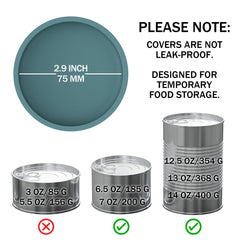 OHMO couvercle silicone bleu clair pour petites conserves — réutilisable et fiable.