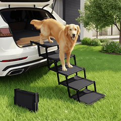 Oiilores Escalier chi es pliable à 5 étapes pour voiture, accessibilité accrue.