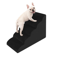 Oiilores escaliers pour chiens 22 pouces 5 marches noir, accès canapé facilité