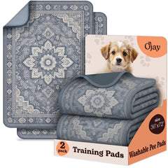 Tapis Pipi O'JAY absorbant et lavable, idéal pour l'entraînement des chiots.