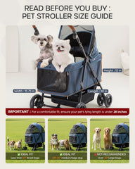 ojcme-poussette-chien-deux-moyens: pratique pour promener deux chiens.