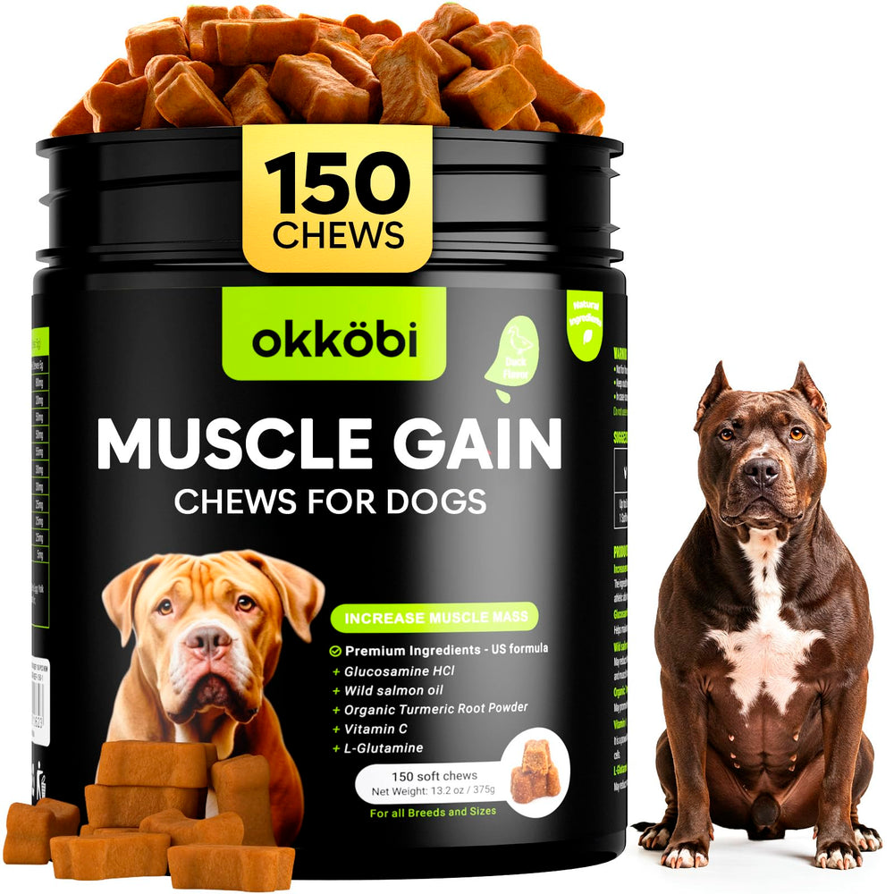 OKKÖBI 11-en-1 bouchées muscle, texture appétissante pour soutenir l'activité musculaire.