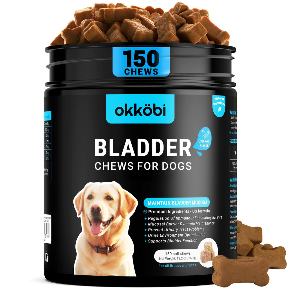 OKKÖBI friandises urinaires chien emballage pratique et prise facile.