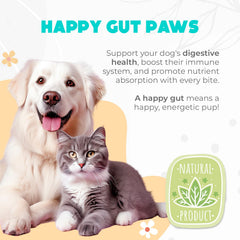 OKKÖBI Probiotiques pour Chiens, saveur potiron vegan, alternative naturelle.