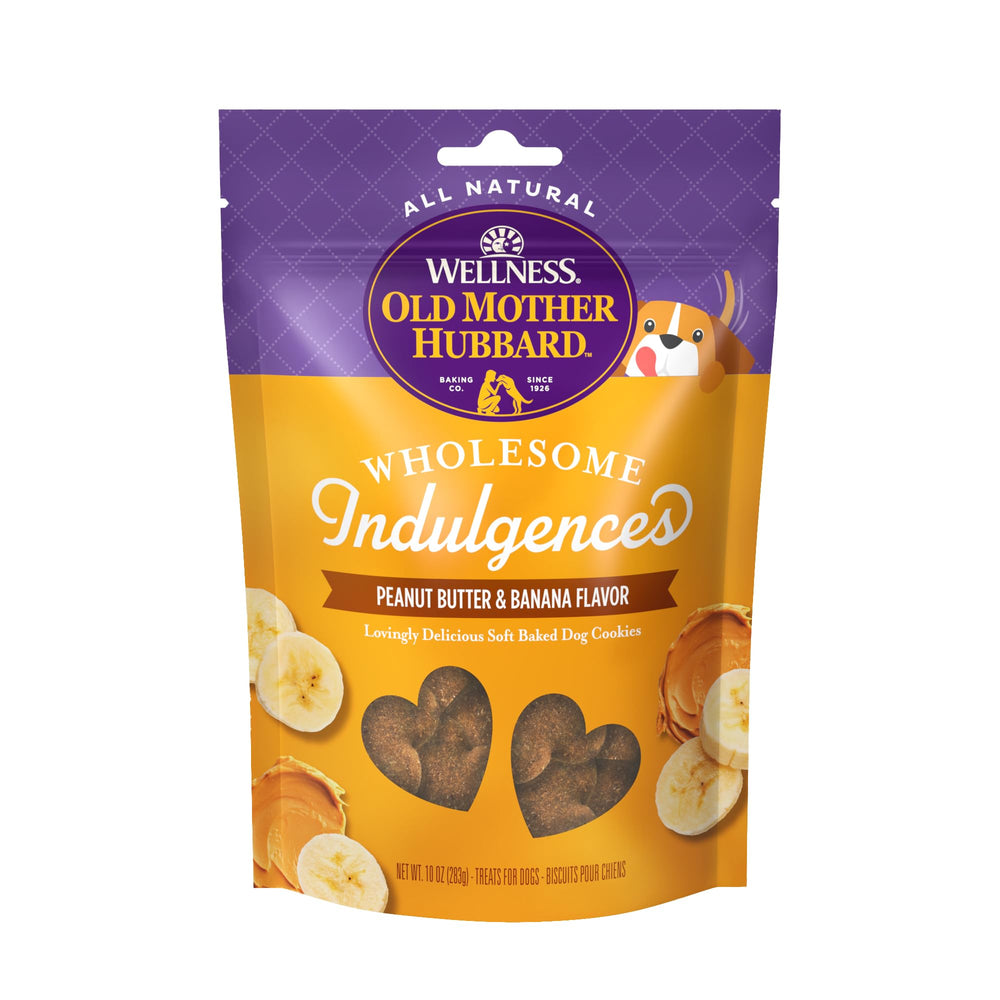 Old Mother Hubbard emballage montrant des biscuits moelleux, idéal pour récompenser votre chien.
