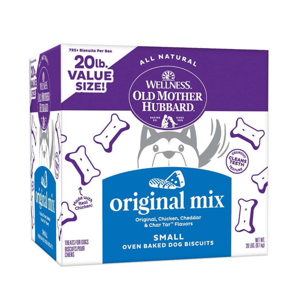 Old Mother Hubbard Biscuits Original Mix – boîte de 20 lb, récompense lors de l'entraînement.