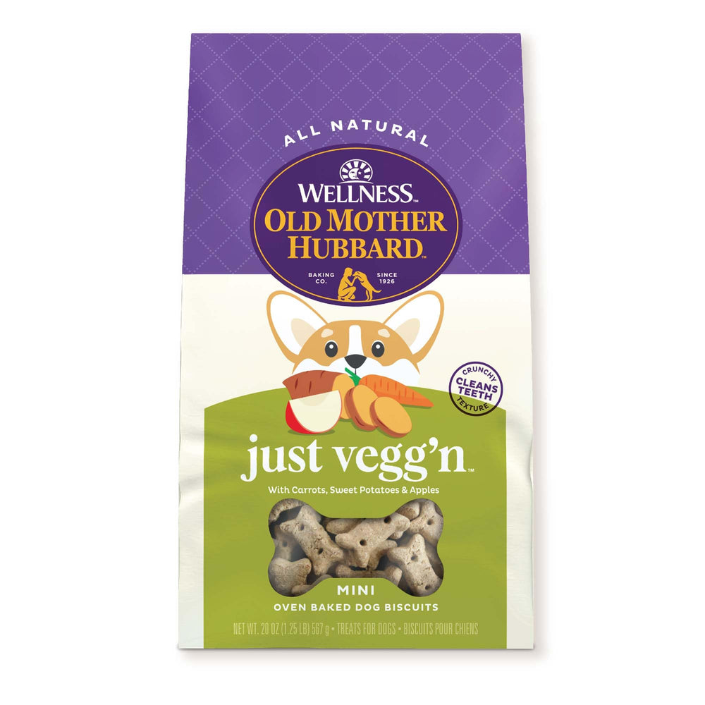 Old Mother Hubbard mini-biscuits carottes patate douce pomme : récompense naturelle et gourmande.