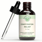 Oliver & Co Constipation Relief pour chien : flacon pratique pour un soutien digestif.