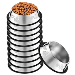 Bol inox Olutacot 7oz, pack de 10, pour repas quotidiens et hygiène.