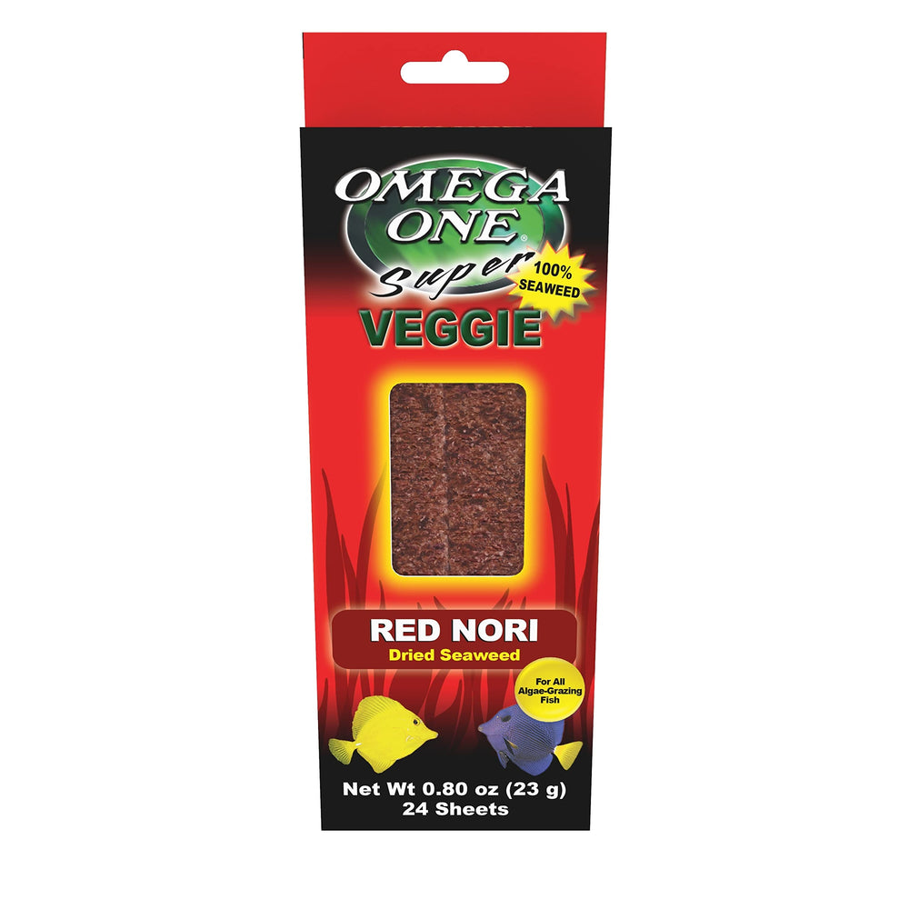 Algues rouges Omega One dans la boîte, prête à consommer comme collation saine.