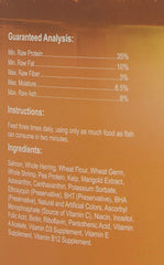 Omega One granulés coulants pour poisson rouge, doseur intégré facilitant l'alimentation.