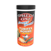 Omega One tubifex séchés emballage, source protéique idéale pour poissons d'aquarium