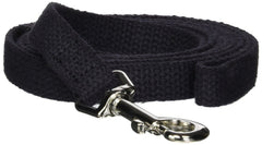 OmniPet laisse d'entraînement en coton noir pour chien, offre un contrôle précis et un confort durable.
