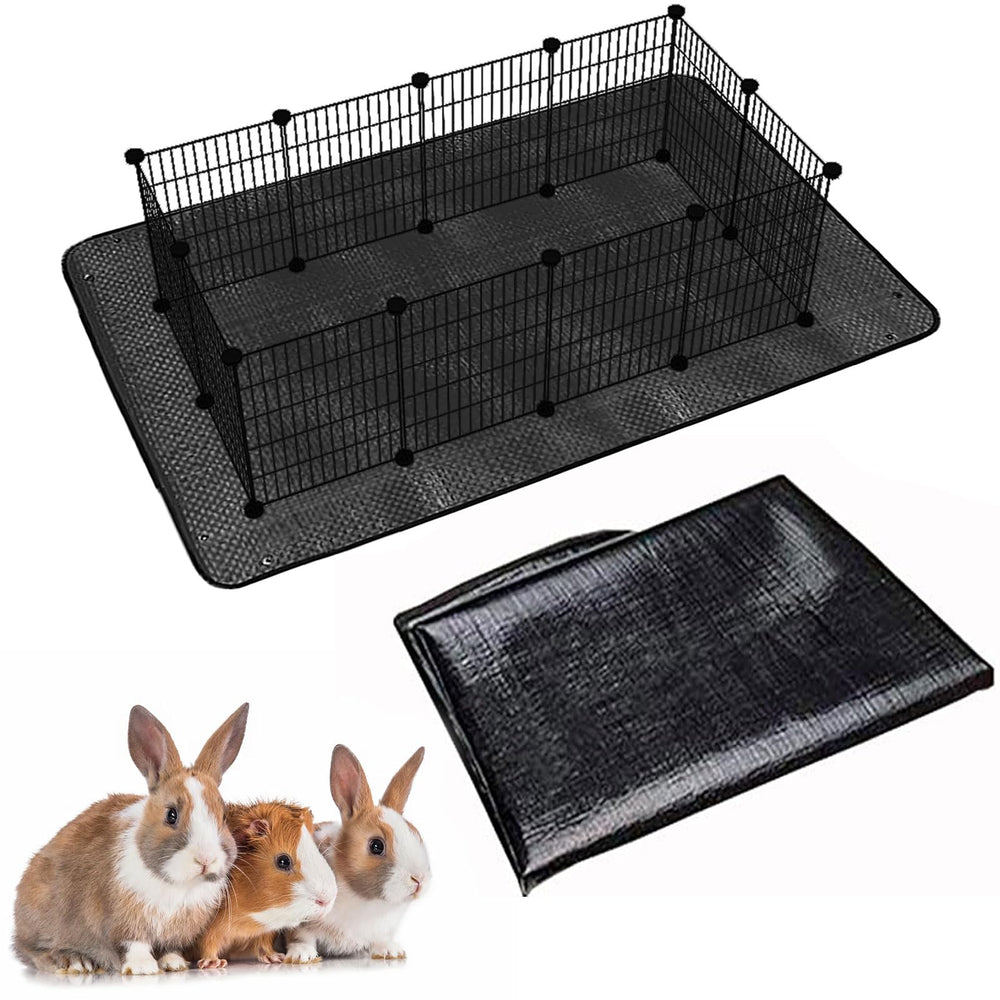Oncpcare tapis parc impermeable noir 59x39 surface facile a nettoyer pour petits animaux