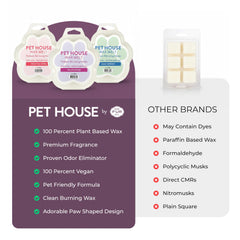 One Fur All Pet House lavande-thé-vert melts arôme lavande apaisant