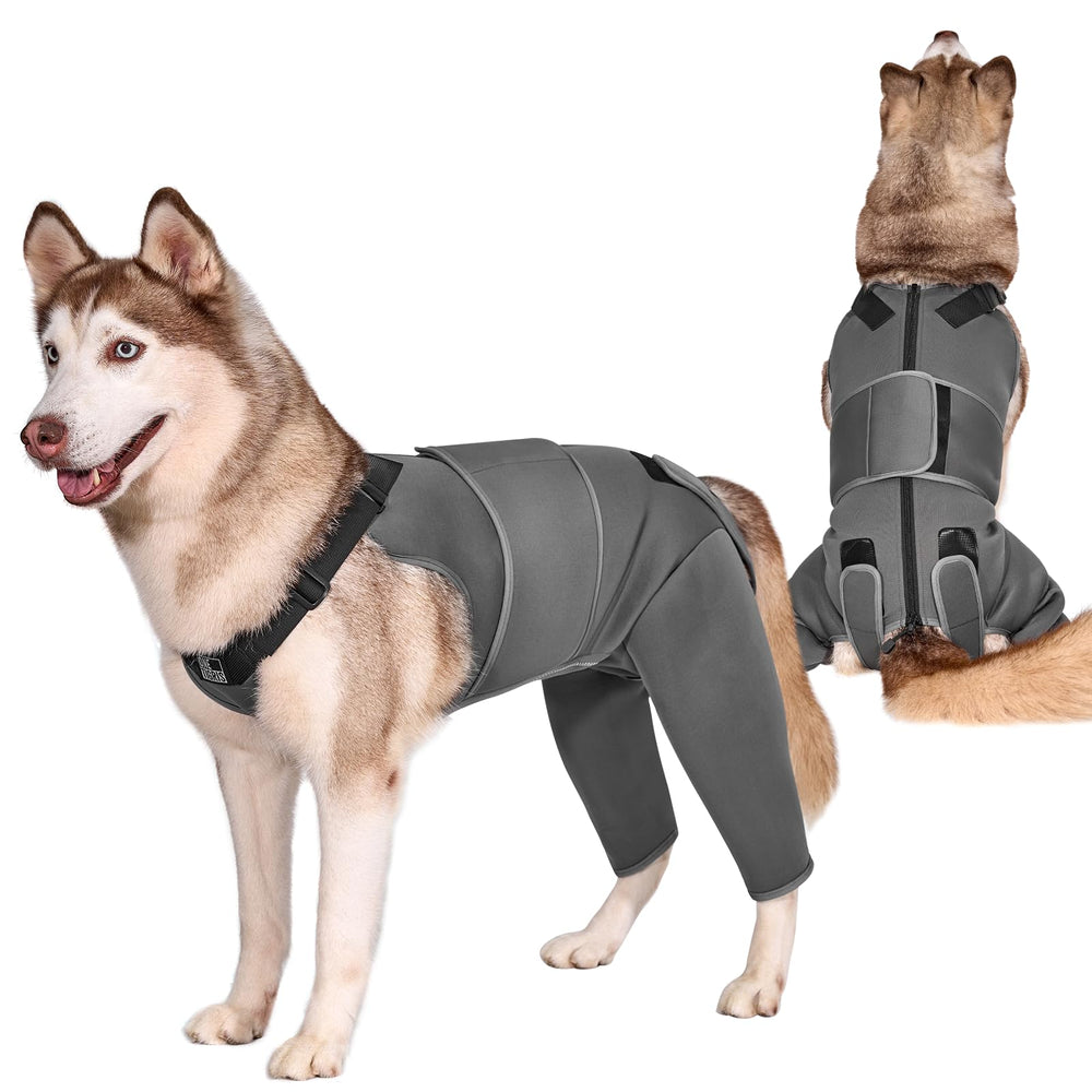 ONETIGRIS recovery suit pour chien, vue générale, confort durable et facilité d'emploi.