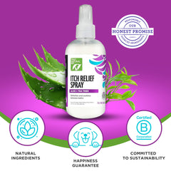 Only Natural Pet – ingrédients Aloe et Tea Tree pour soin du pelage.