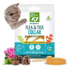 Only Natural Pet EasyDefense collier-chat anti-puces pour une protection durable.